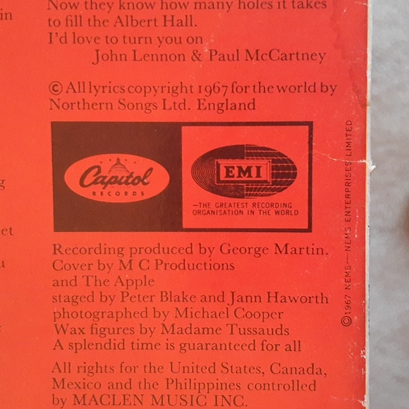 Beatles vinyl record..SGT peppers lonely hearts club band..original 1967 - Picture 14 of 16